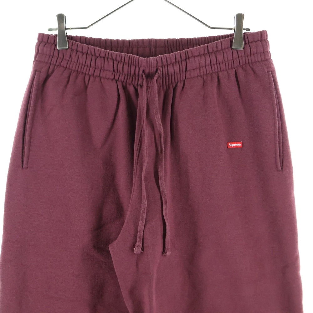 SUPREME(シュプリーム) 24AW Small Box Drawcord Sweatpant スモールボックスロゴ ドローコード スウェットパンツ バーガンディ