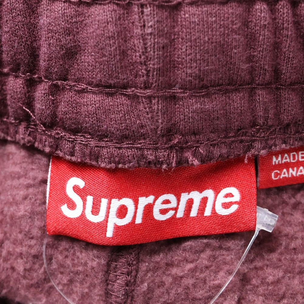 SUPREME(シュプリーム) 24AW Small Box Drawcord Sweatpant スモールボックスロゴ ドローコード スウェットパンツ バーガンディ