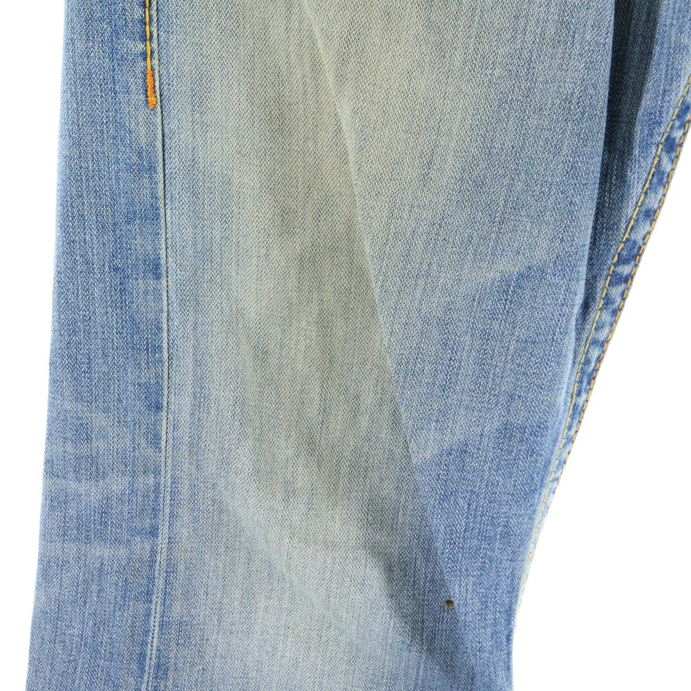TRUE RELIGION(トゥルーレリジョン) RAINBOW JOEY レインボージョイ ウォッシュ加工 フレアデニムパンツ インディゴ