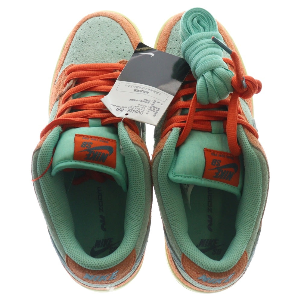 NIKE SB(ナイキエスビー) SB DUNK LOW PRO PRM Orange and Emerald Rise SB ダンク ロー プロ PRM オレンジ アンド エメラルドライズ ローカットスニーカー US8.5/26.5cm DV5429-800