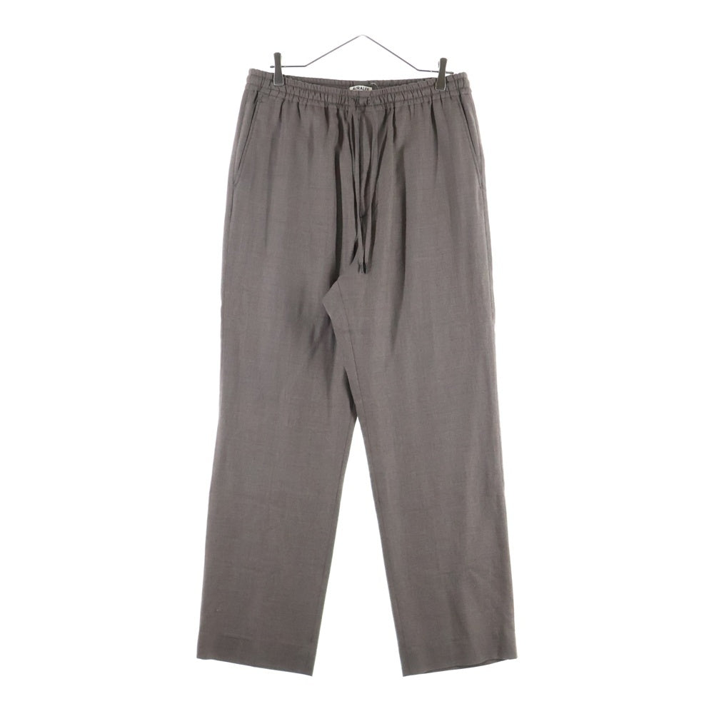 AURALEE(オーラリー) 23AW SUPER LIGHT WOOL EASY SLACKS ライトウール イージースラックス パンツ A23AP02OS チャコールグレー