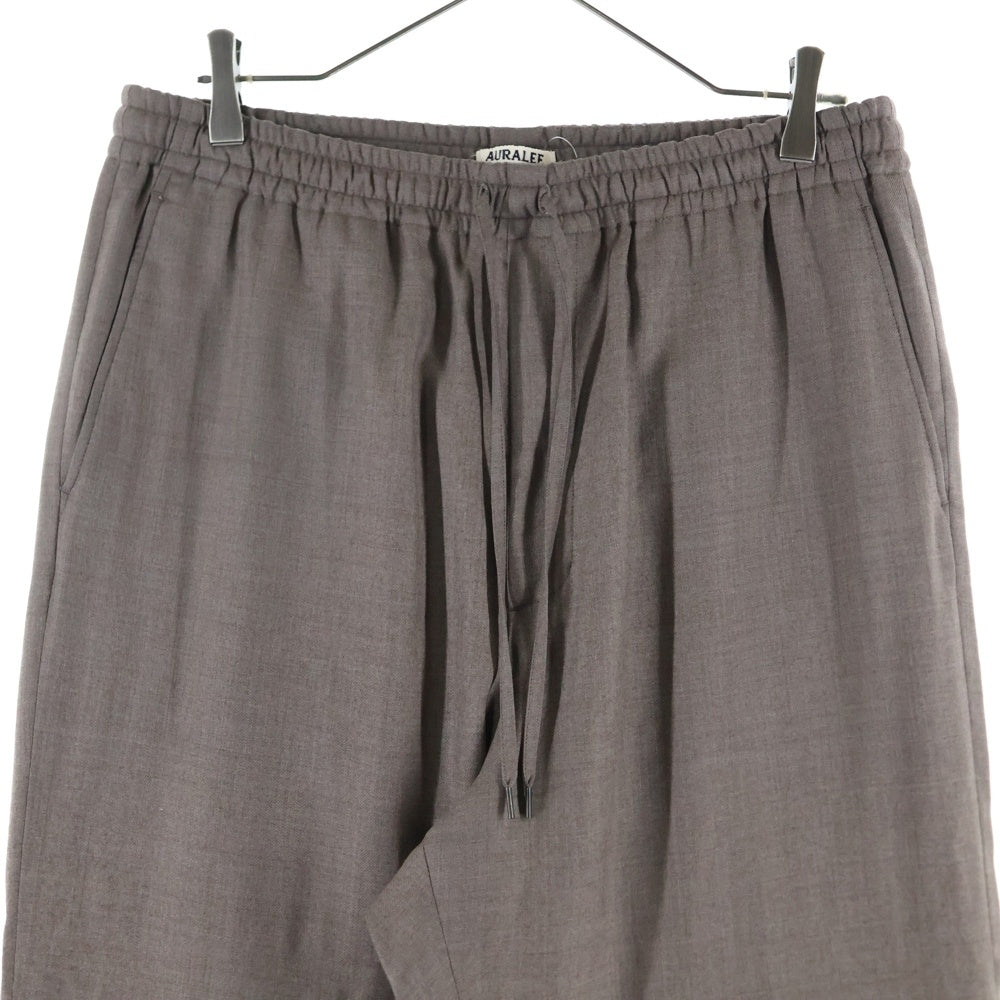 AURALEE(オーラリー) 23AW SUPER LIGHT WOOL EASY SLACKS ライトウール イージースラックス パンツ A23AP02OS チャコールグレー