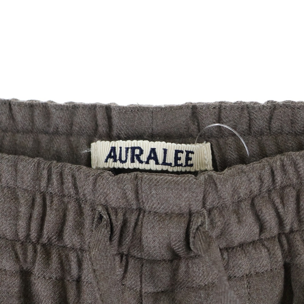 AURALEE(オーラリー) 23AW SUPER LIGHT WOOL EASY SLACKS ライトウール イージースラックス パンツ A23AP02OS チャコールグレー