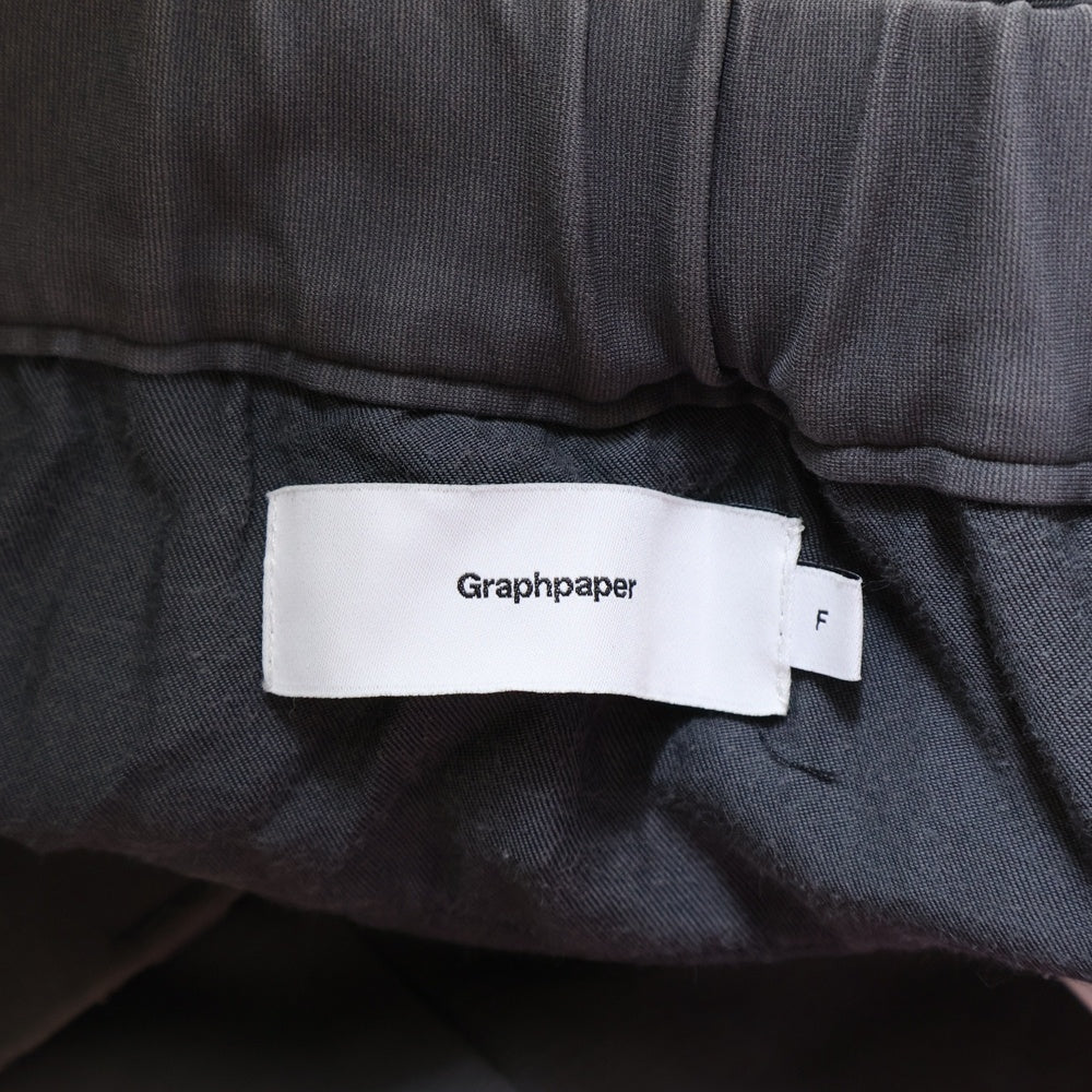 Graphpaper(グラフペーパー) Scale Off Wool Chef Pants シェフパンツ GM221-40152B グレー