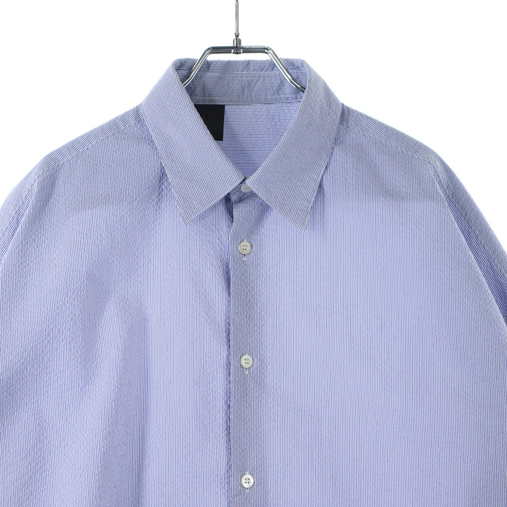 N.HOOLYWOOD(エヌハリウッド) ボーダー 長袖シャツ ブルー 2231-SH07-002