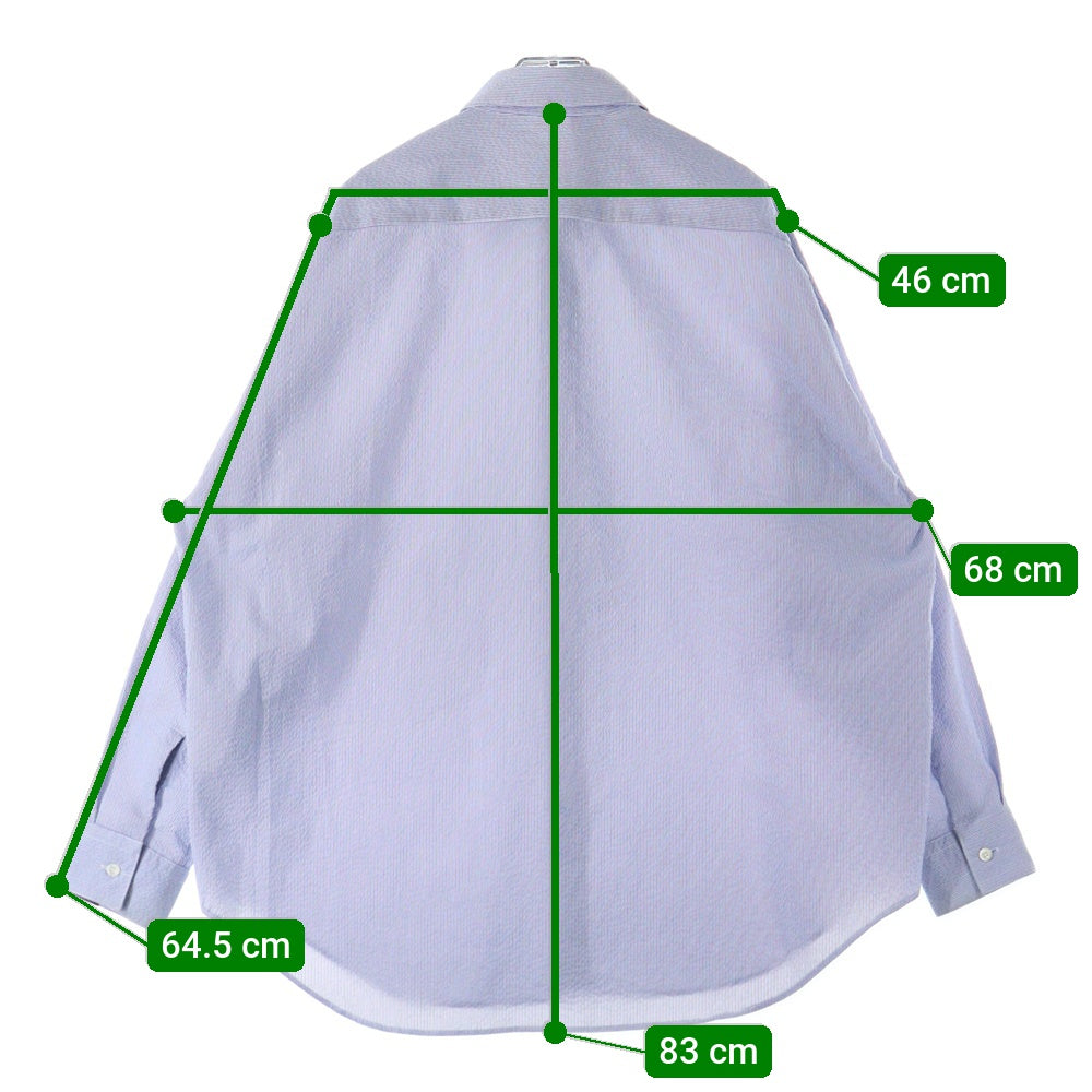 N.HOOLYWOOD(エヌハリウッド) ボーダー 長袖シャツ ブルー 2231-SH07-002