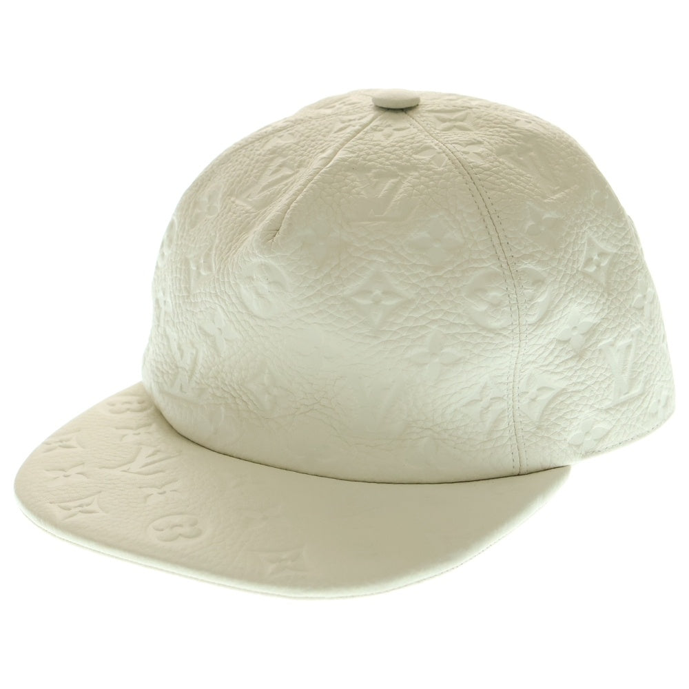 LOUIS VUITTON(ルイヴィトン) キャスケット アンプラント モノグラムレザー キャップ 帽子 ホワイト
