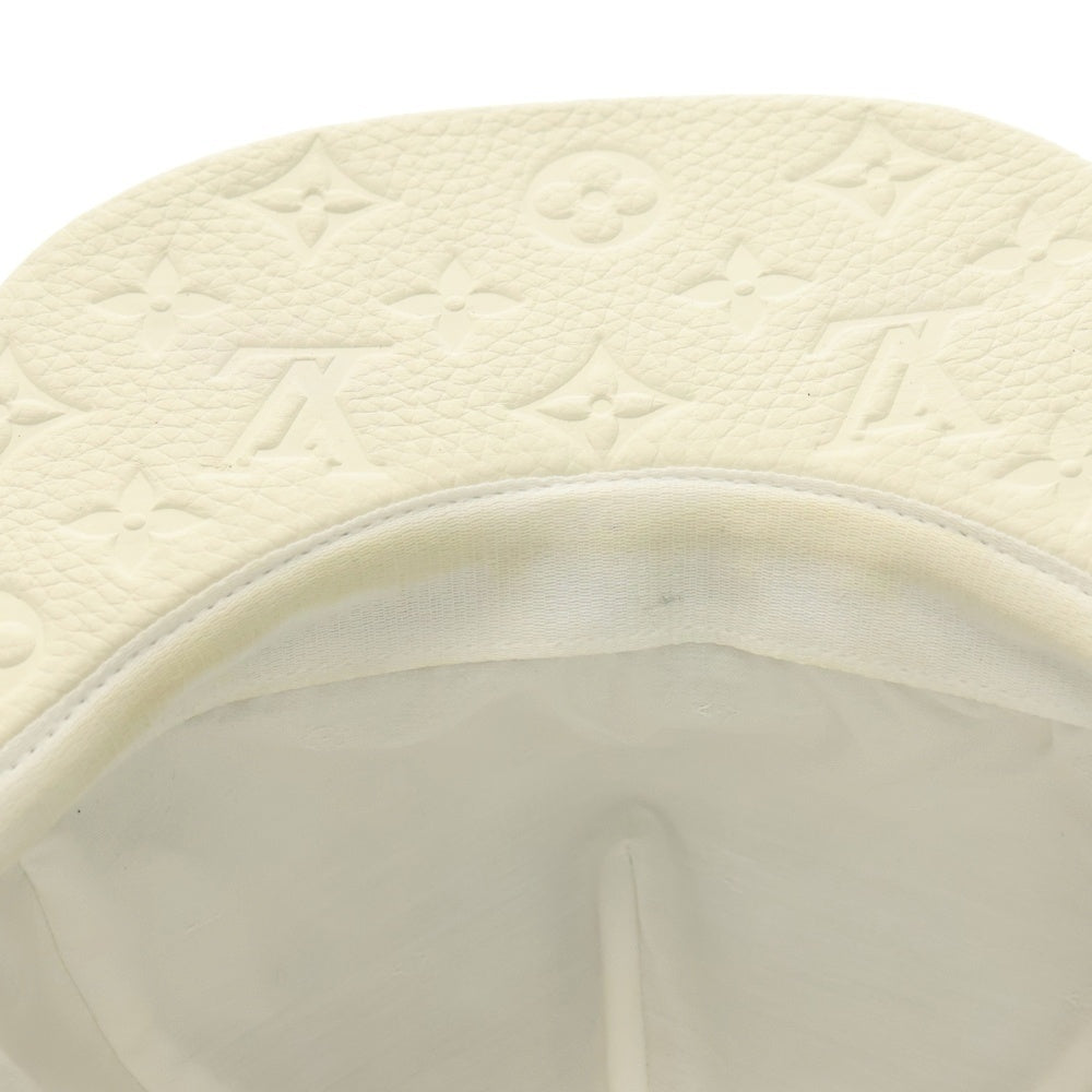 LOUIS VUITTON(ルイヴィトン) キャスケット アンプラント モノグラムレザー キャップ 帽子 ホワイト