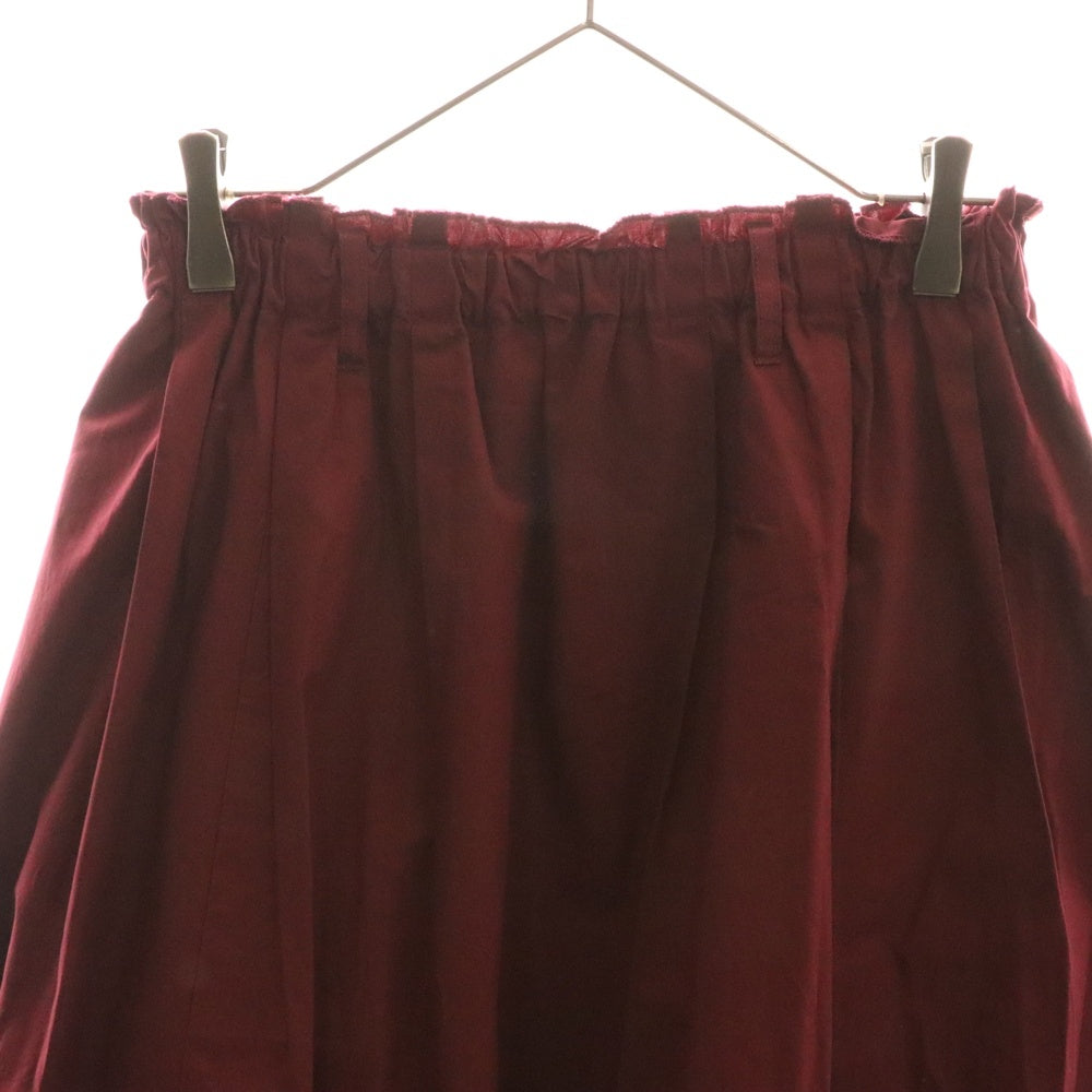 BEAMS HEART(ビームス ハート) フレア ロングスカート ワインレッド レディース