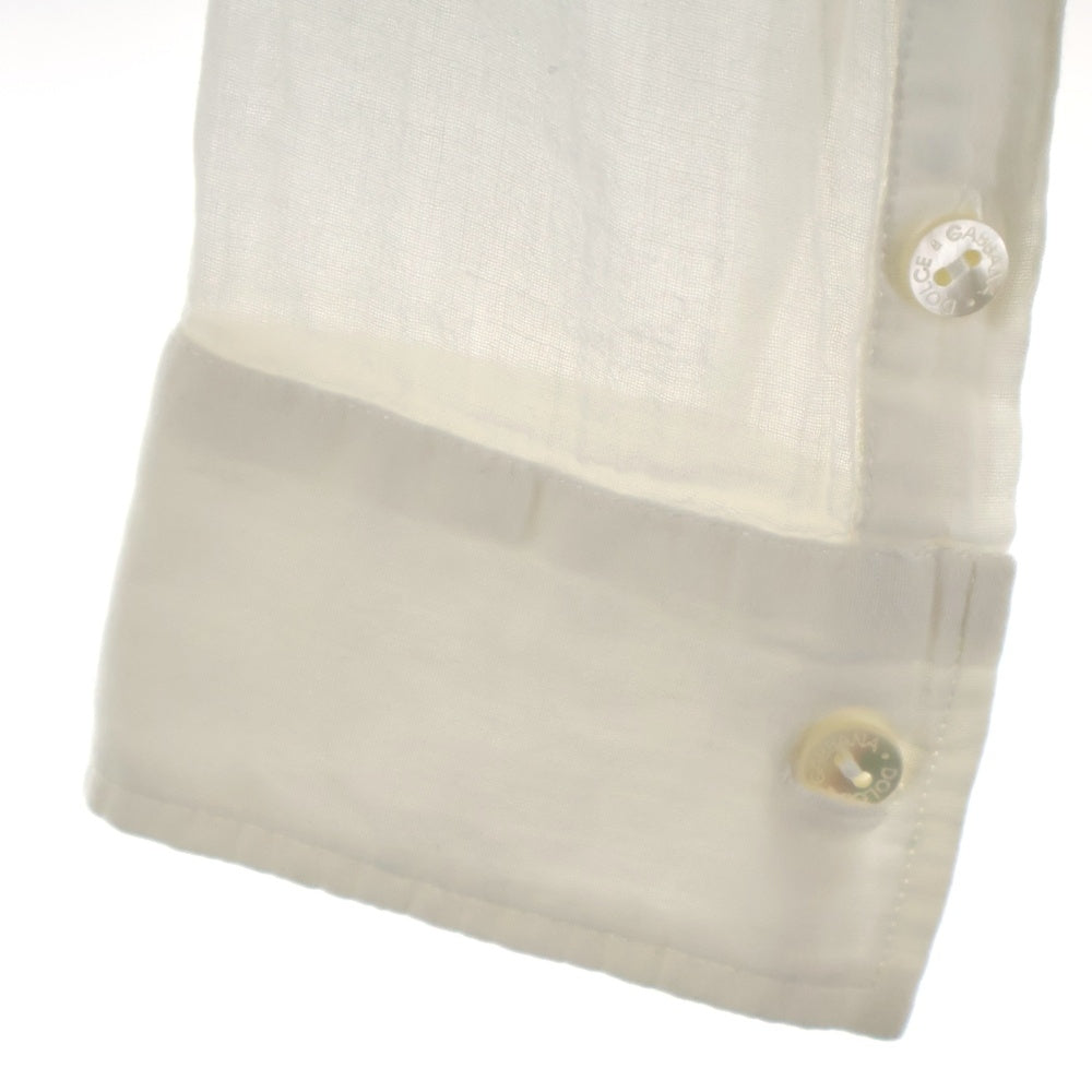 DOLCE & GABBANA(ドルチェアンドガッバーナ) 03SS 長袖シャツ ホワイト レディース