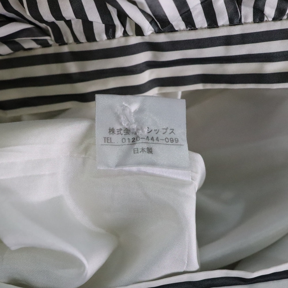 SHIPS(シップス) ボーダー スカート レディース ホワイト/ブラック