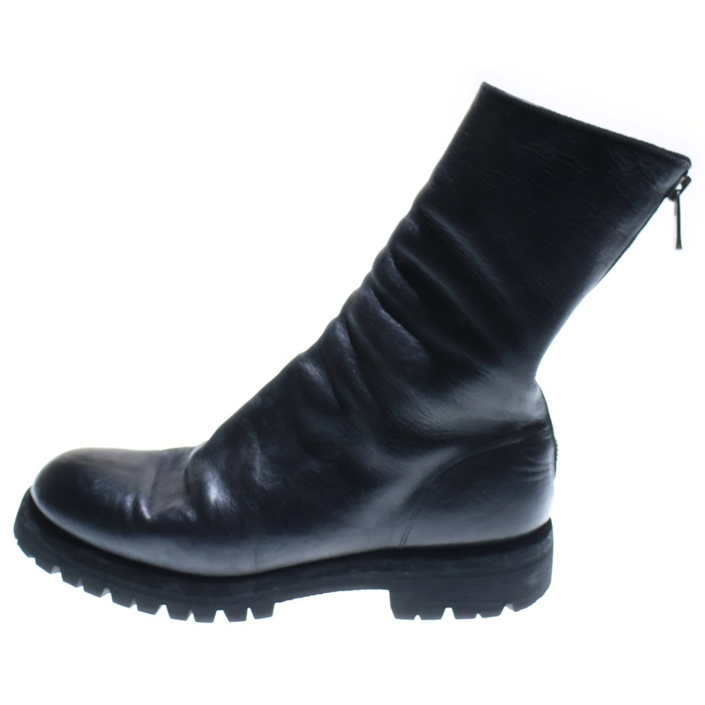 GUIDI(グイディ) Back Zip High Boots Horse Full Grain バックジップ ハイブーツ ブラック