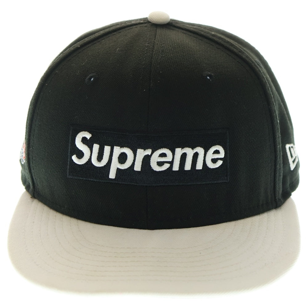 SUPREME(シュプリーム) 22SS×New Era 2tone Box Logo cap ツートン ボックスロゴ ワッペン付き ベースボールキャップ ブラック/ホワイト