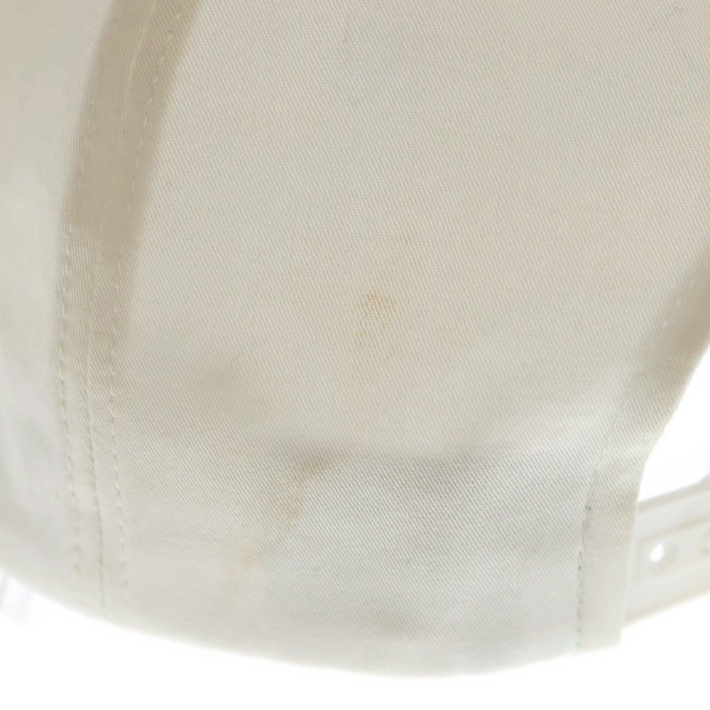 A BATHING APE(アベイシングエイプ) ロゴ刺繍 ベースボールキャップ ホワイト