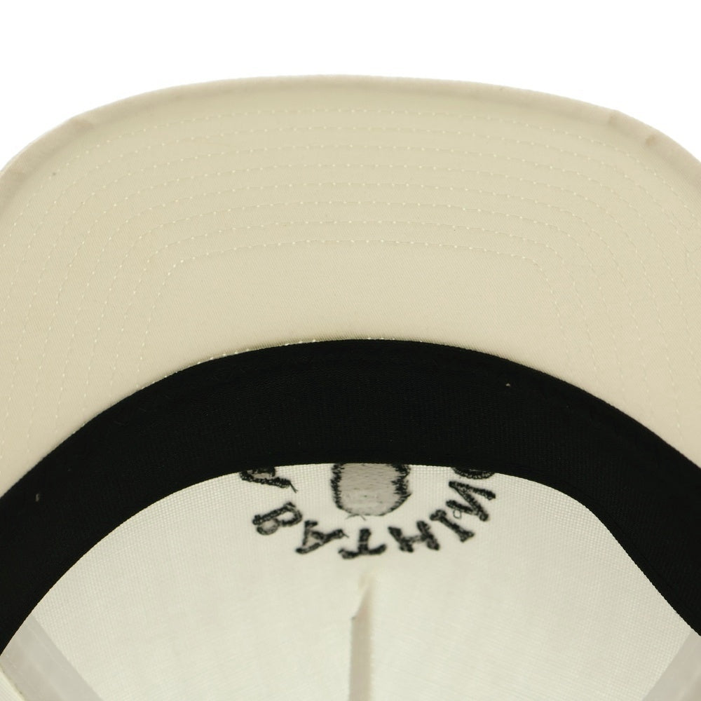 A BATHING APE(アベイシングエイプ) ロゴ刺繍 ベースボールキャップ ホワイト