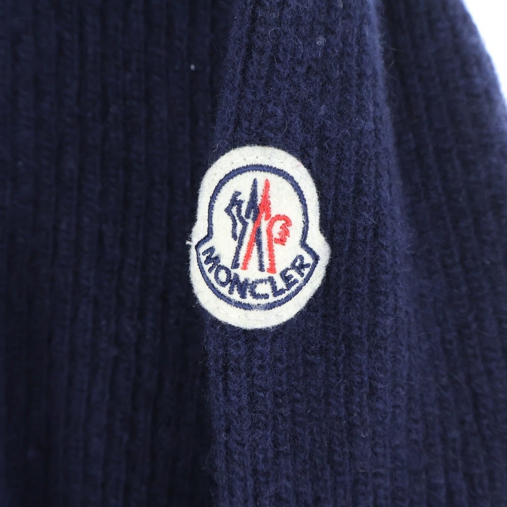 【極美品/カシミヤ/L】MONCLER モンクレール セーター ロゴワッペン MONCLER(モンクレール) ロゴワッペン付き カシミヤ混 ニット