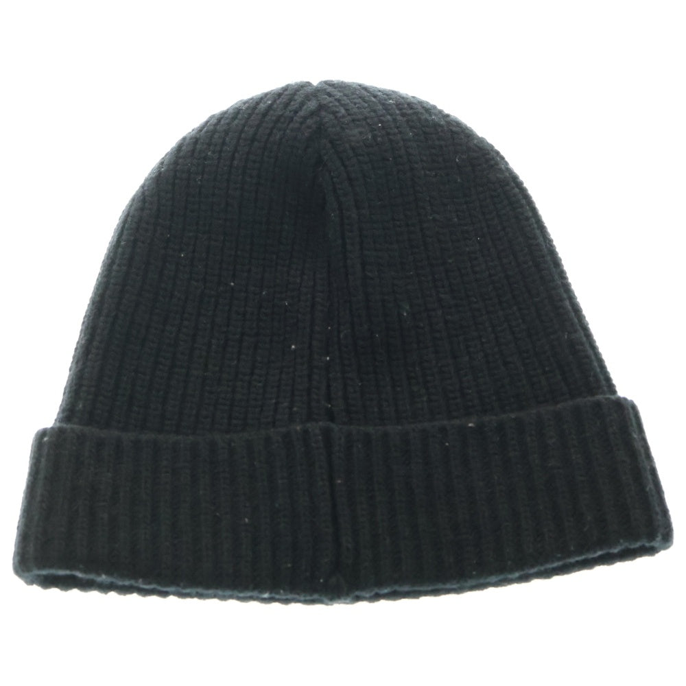 CELINE(セリーヌ) ロゴワッペン付き ニットキャップ ウール ブラック