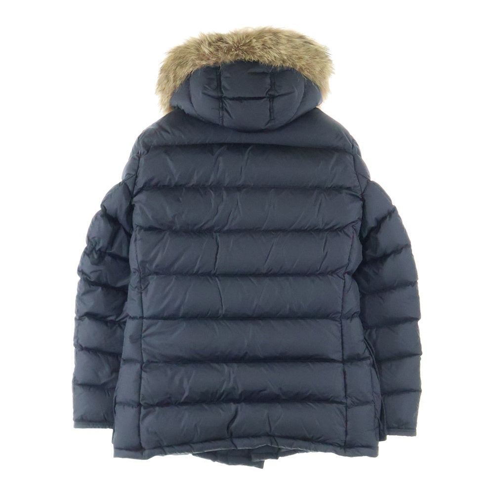 MONCLER(モンクレール) CLUNY クリュニー ファー付き ジップアップダウンジャケット ブラック