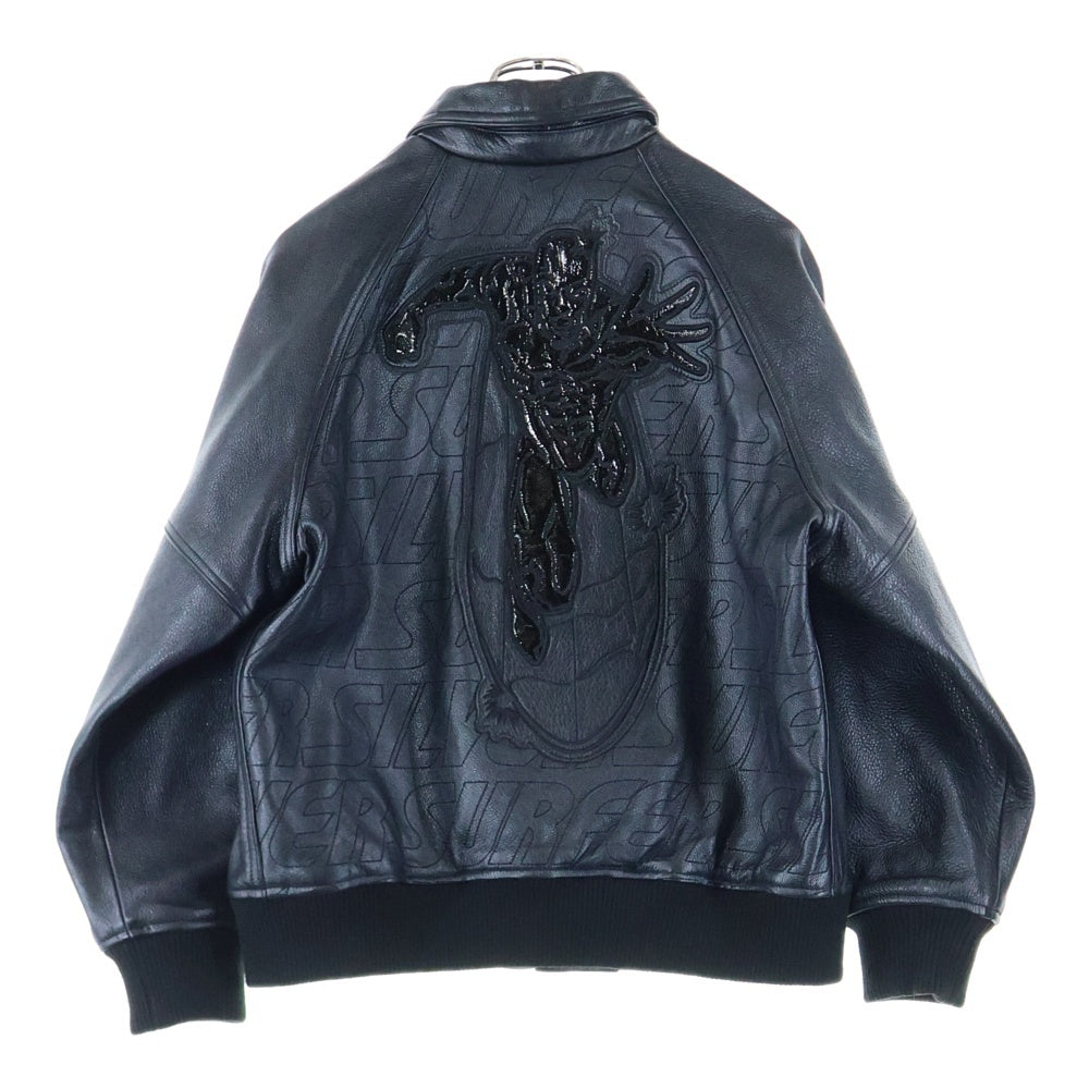 SUPREME(シュプリーム) 22SS Silver Surfer Leather Varsity Jacket