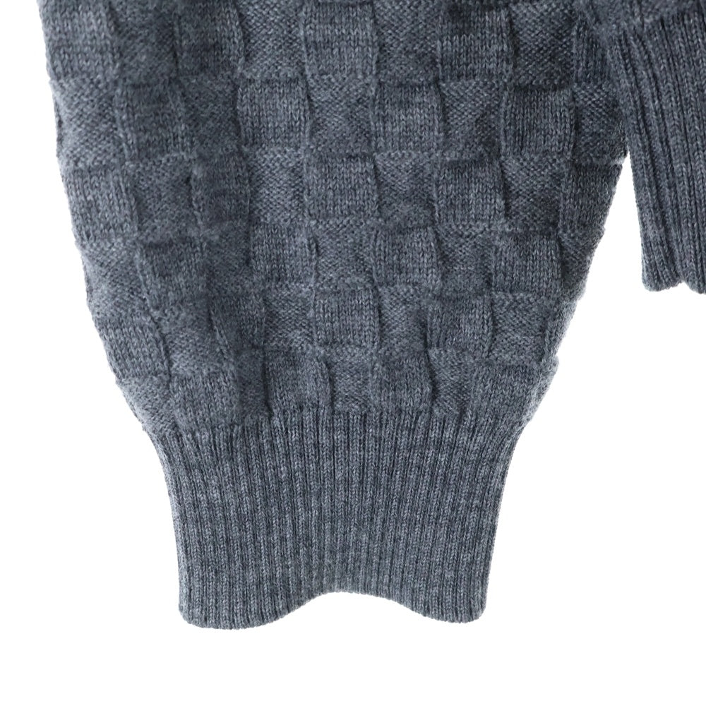 LOUIS VUITTON(ルイヴィトン) ダミエ ジップアップカーディガン グレー VOR HJN41W