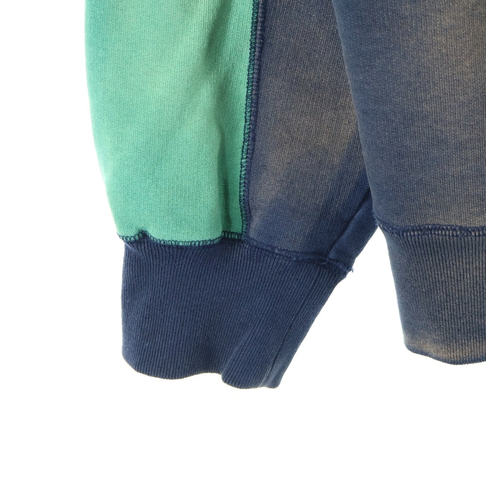 SUPREME(シュプリーム) 20AW Patchwork Hooded Sweatshirt パッチワーク フロントロゴ フーディプルオーバーパーカー ブラック/グリーン