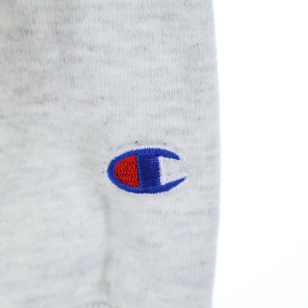 NO BRAND(ノーブランド) DUMMY YUMMY BUFU PULL OVER HOODIE フロント刺繍ロゴ プルオーバーパーカー グレー