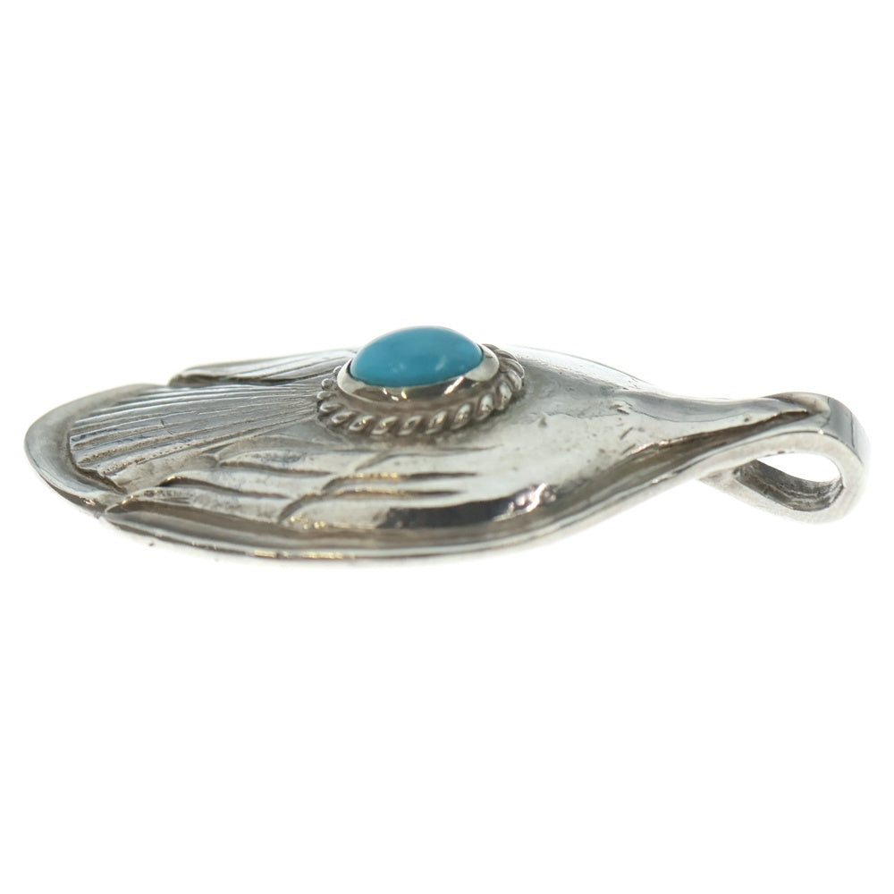 goro's(ゴローズ) 銀縄ターコイズ付きスプーン ペンダントトップ シルバー