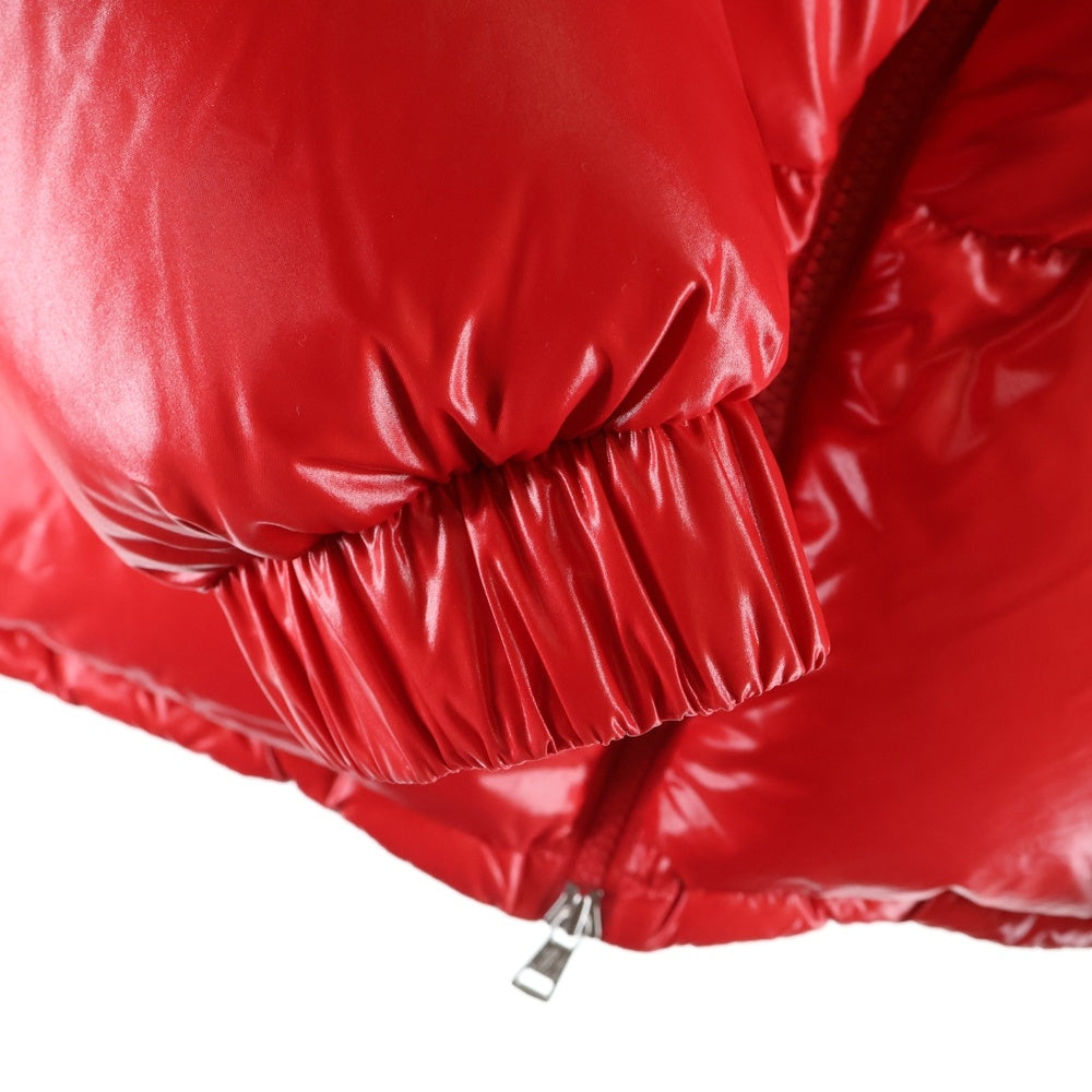 MONCLER(モンクレール) 19AW GARY GIUBBOTTO ゲイリー ダウンジャケット フレンチロゴワッペンナイロンダウンフーデットジャケット ダウンパーカー レッド/ネイビー E20914190785 68950