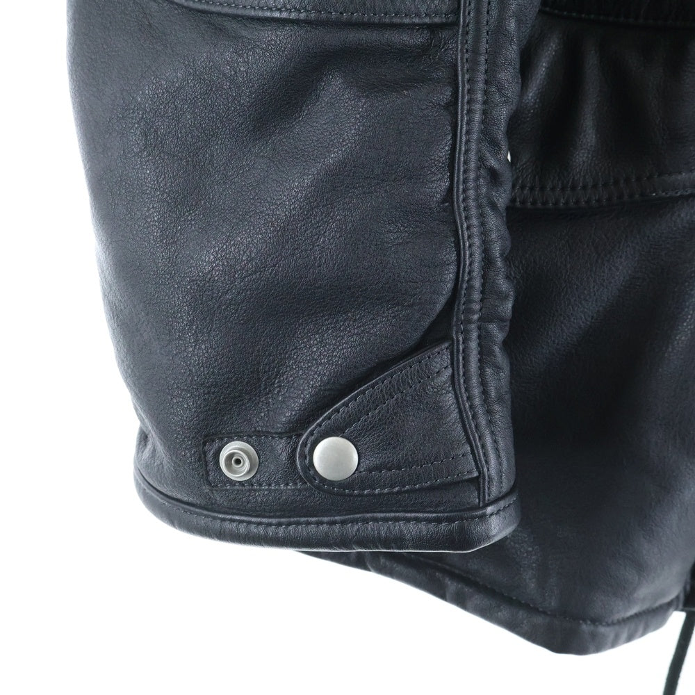 KADOYA(カドヤ) M.I.R SPEC N-3R ファーフード ミリタリー レザージャケット ブラック