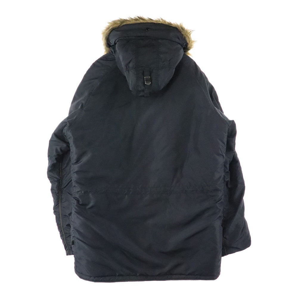 ALPHA INDUSTRIES(アルファ インダストリーズ) N-3B ファー付き モッズコート ブラック 1002322