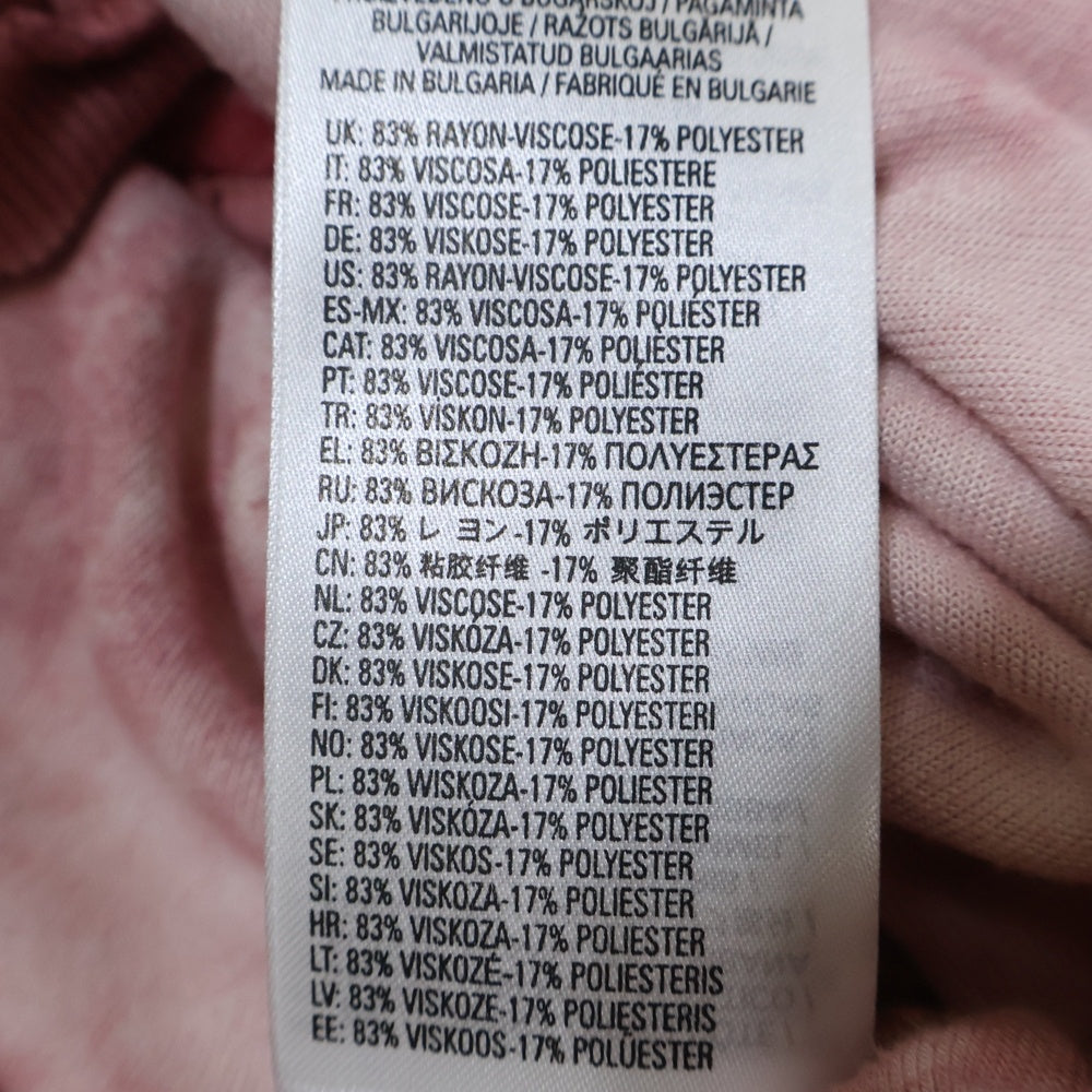 DIESEL(ディーゼル) T-CRITY-N1 ビジューロゴ ベロア フード付き ジップアップ ノースリーブ パーカー ピンク A12135 0KKAL レディース