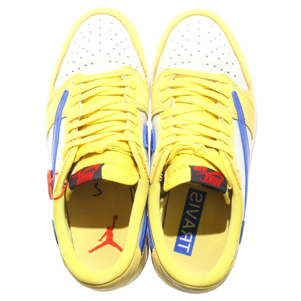 NIKE(ナイキ) ×Travis Scott WMNS Air Jordan 1 Retro Low OG Canary トラヴィススコット ウィメンズ エアジョーダン1 カナリー ローカットスニーカー US10 27cm DZ4137-700