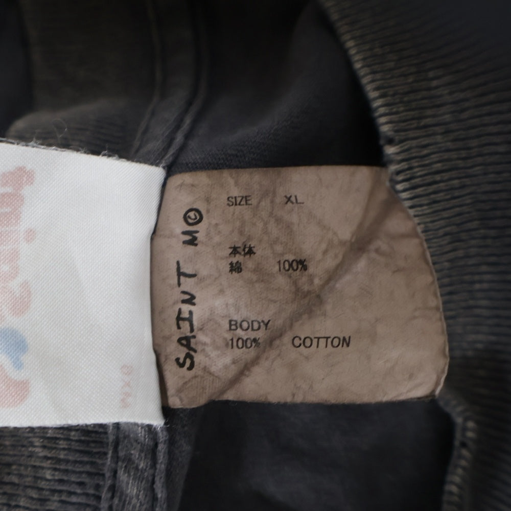 SAINT MICHAEL(セントマイケル) 25SS LOVEプリント 半袖Tシャツ カットソー ブラック SM-HR8-0000-012