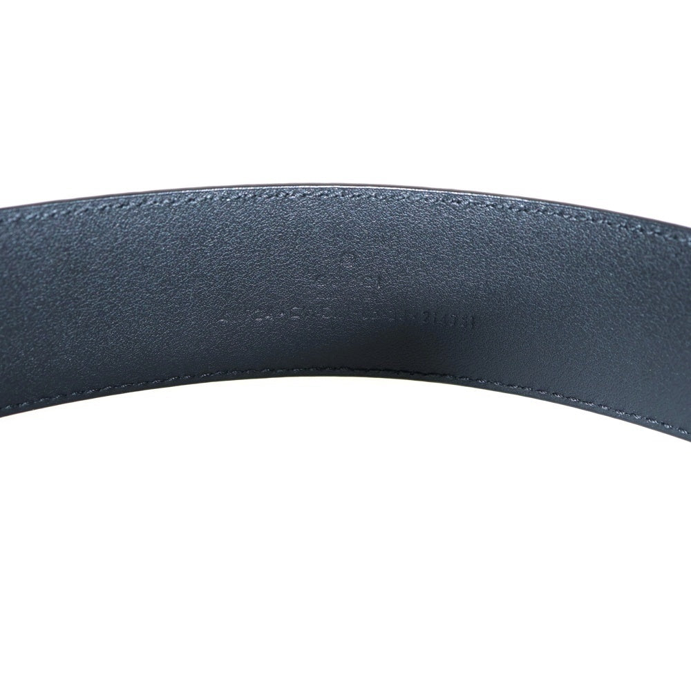 GUCCI(グッチ) GGロゴ インンターロッキング シマ レザー ブラック 411924