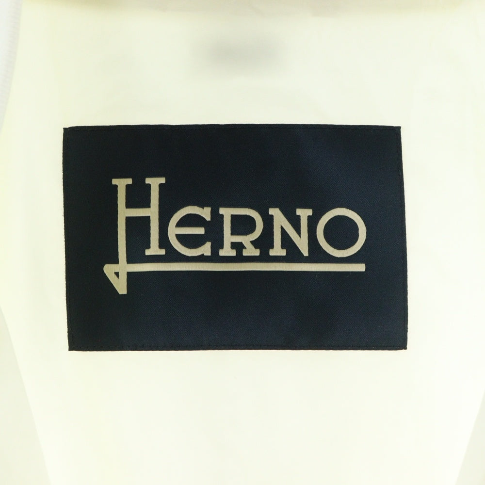 HERNO(ヘルノ) ジップアップ キルティングブルゾン ジャケット ホワイト 55479-50761-1