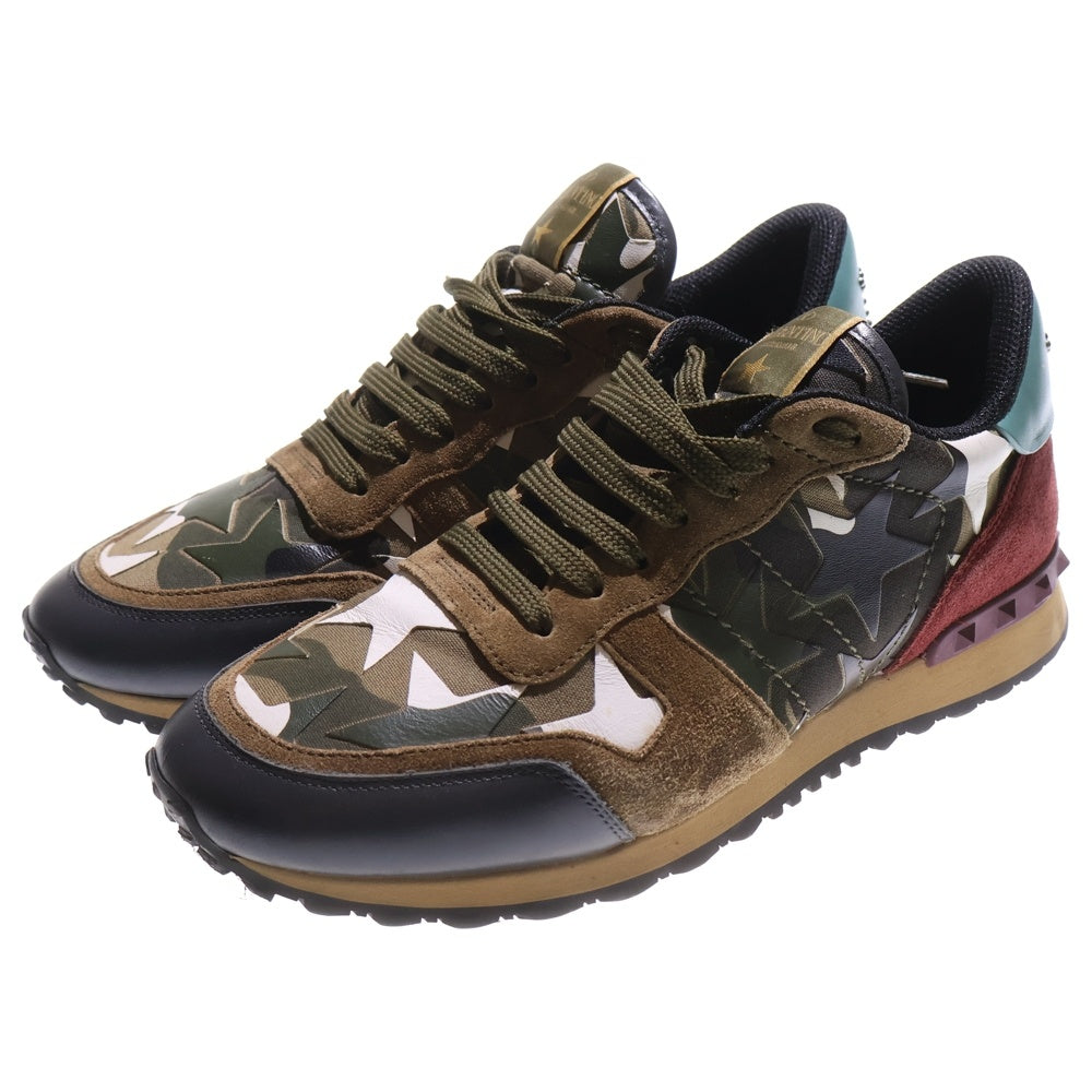VALENTINO(ヴァレンティノ) ロックランナー スタッズ付き ローカットスニーカー 41 TM723Y2