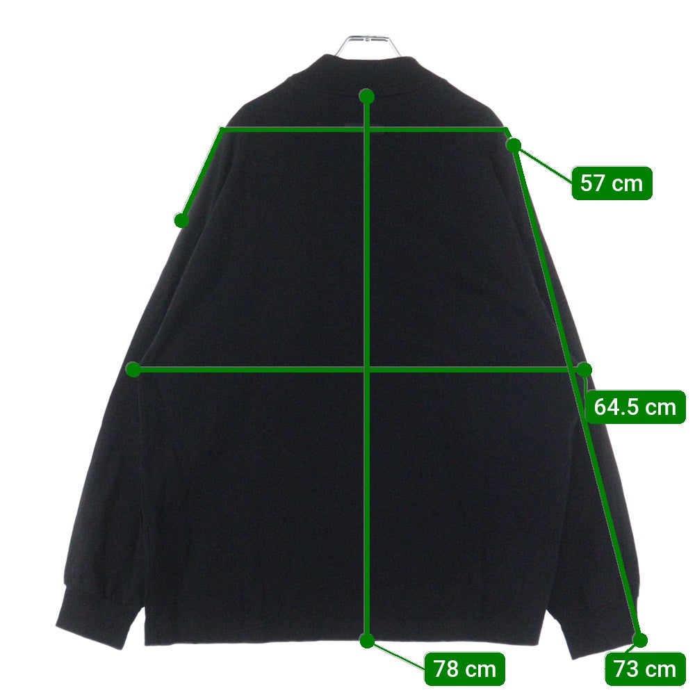 ESSENTIALS FEAR OF GOD(エッセンシャル フィアオブゴッド) ラバーロゴ モックネック ロンスリーブTシャツブラック