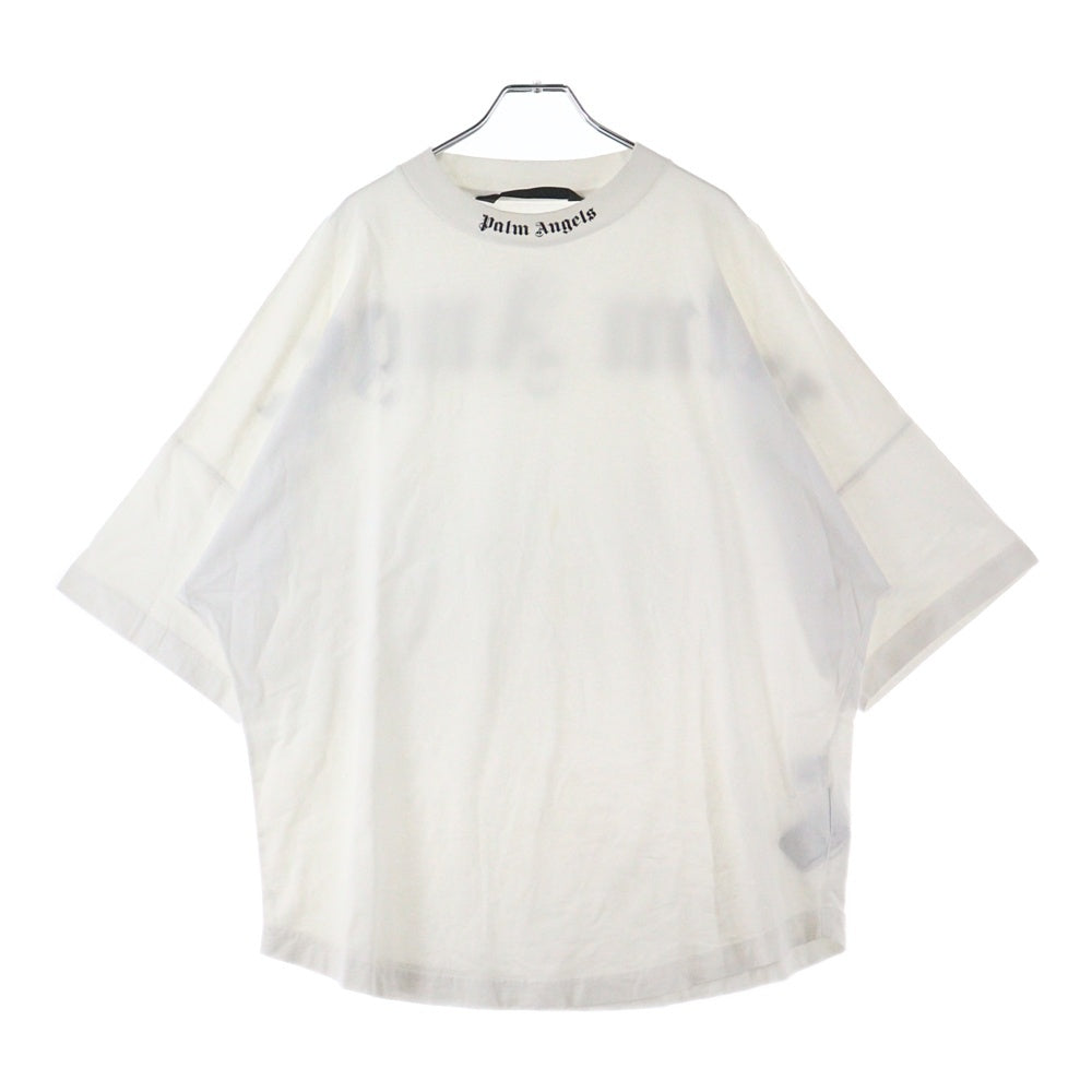 Palm Angels(パームエンジェルス) CLASSIC LOGO バックロゴプリント クルーネック半袖Tシャツ ホワイト PMAA002C99JER006