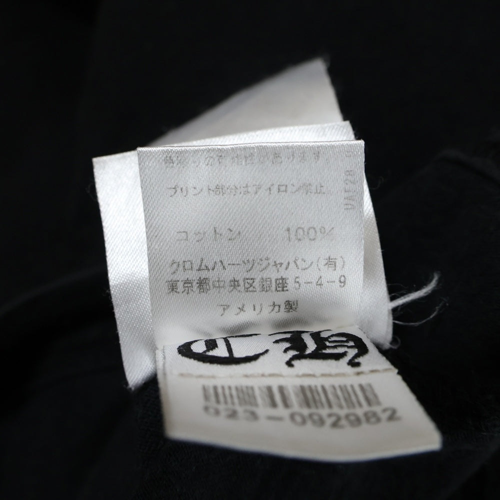 CHROME HEARTS(クロムハーツ) CH T-SHIRT スクロールラベルプリント クルーネック ポケット 半袖Tシャツ