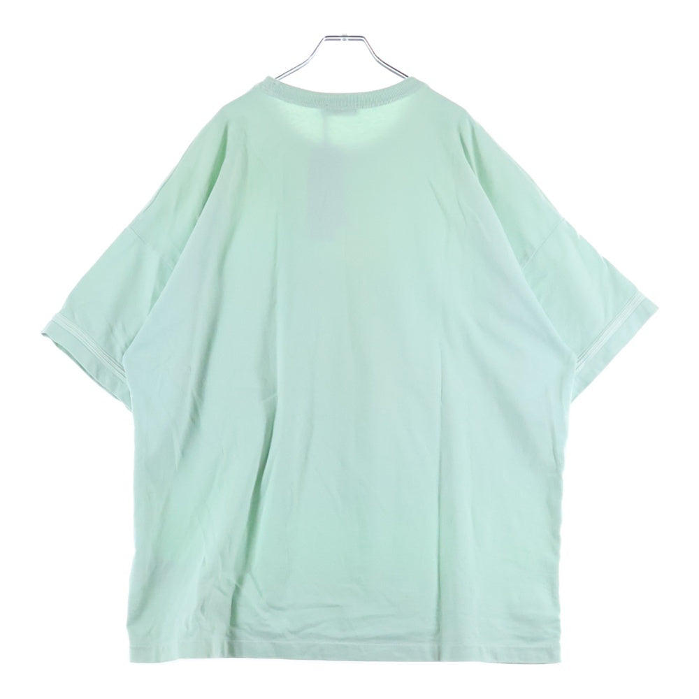 Dior HOMME(ディオールオム) × STONE ISLAND 24AW ロゴ刺繍 クルーネック半袖Tシャツ 493J638A0554 グリーン