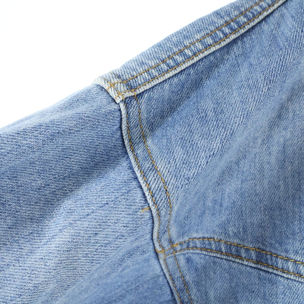 Palm Angels(パームエンジェルス) ロゴバックプリント デニムシャツ インディゴ PMYD002F18418005