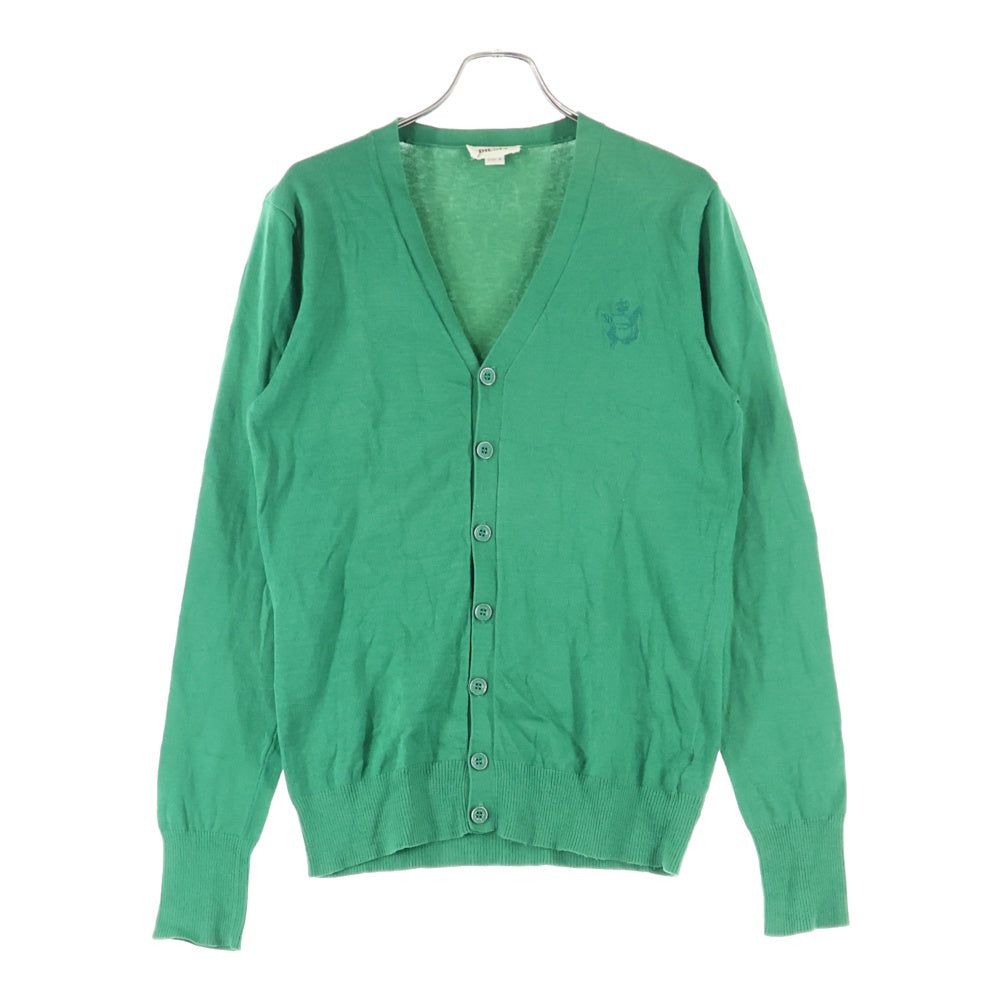 DIESEL(ディーゼル) ロゴ刺繍 コットンカーディガン グリーン