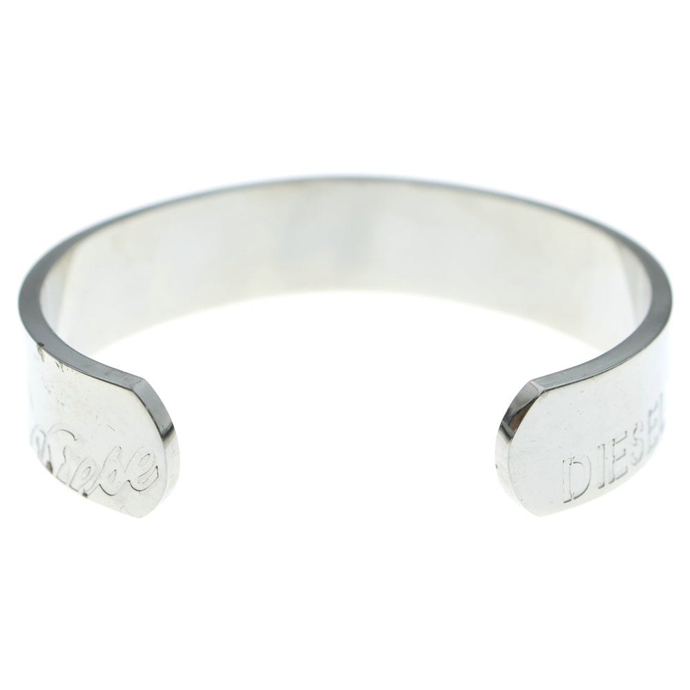DIESEL(ディーゼル) ロゴ刻印 ブレスレット シルバー