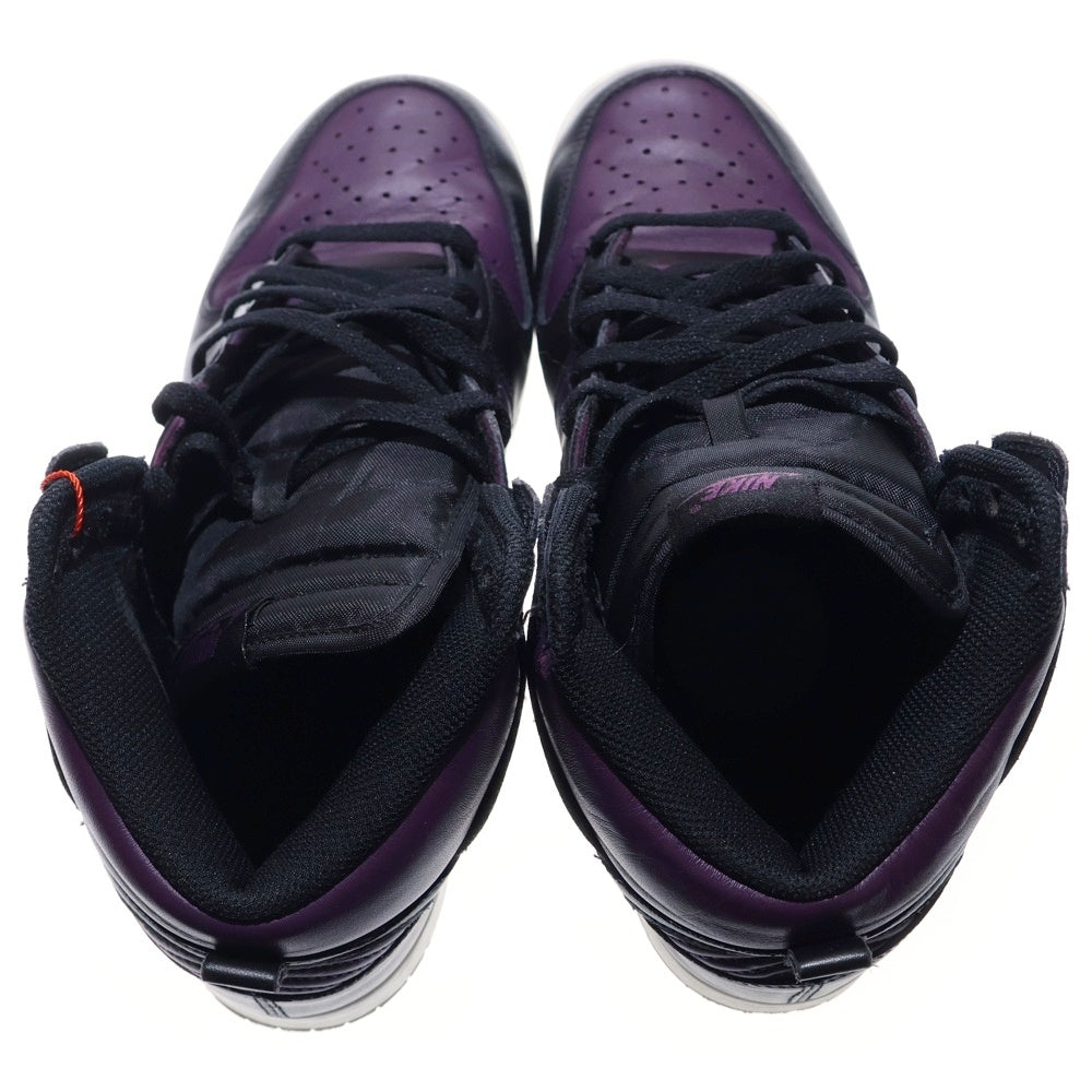 NIKE(ナイキ) ×Fragment Dunk High City Pack ×フラグメント ダンク ハイ シティパック 北京 ハイカットスニーカー DJ0382-600 ブラック/パープル US10.5/28.5cm