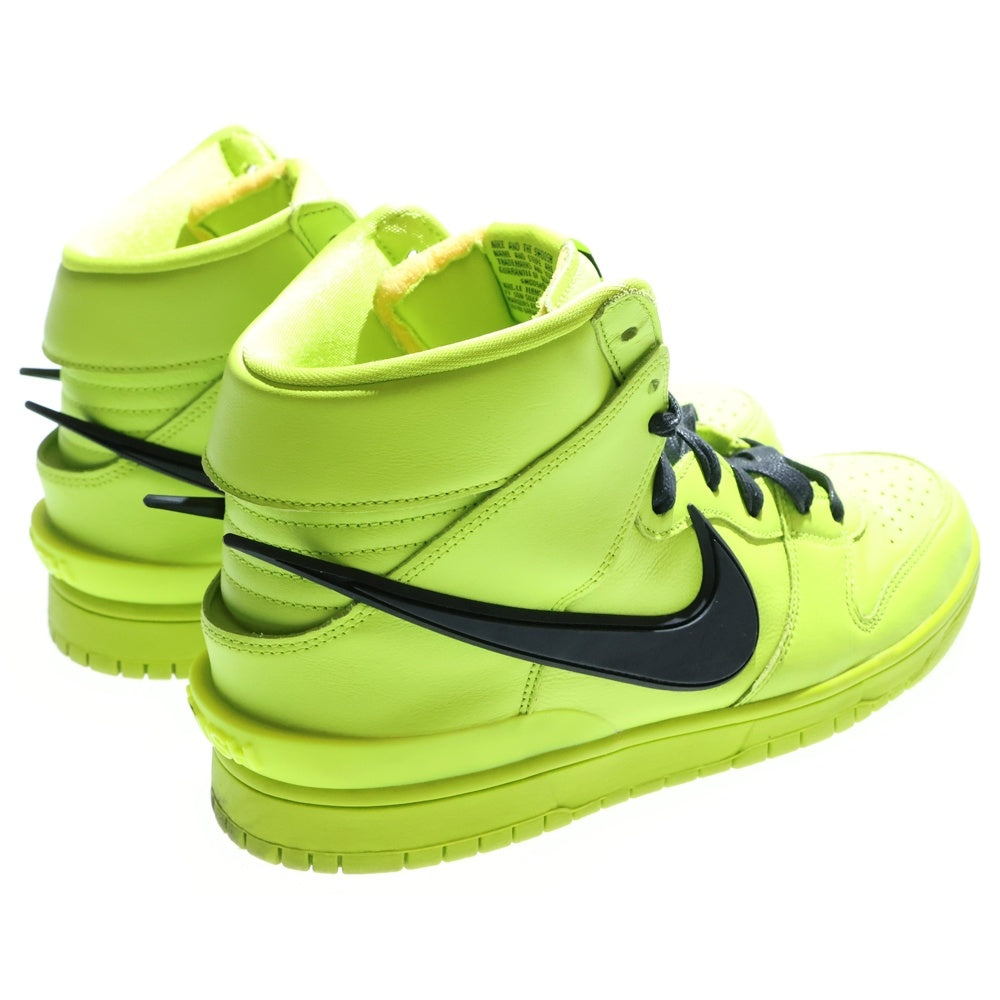 NIKE(ナイキ) ×AMBUSH DUNK HIGH FLASH LIME アンブッシュ ダンク フラッシュライム ハイカットスニーカー ネオングリーン US10.5/28.5cm CU7544-300