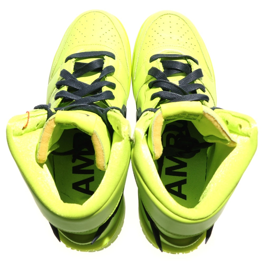 NIKE(ナイキ) ×AMBUSH DUNK HIGH FLASH LIME アンブッシュ ダンク フラッシュライム ハイカットスニーカー ネオングリーン US10.5/28.5cm CU7544-300