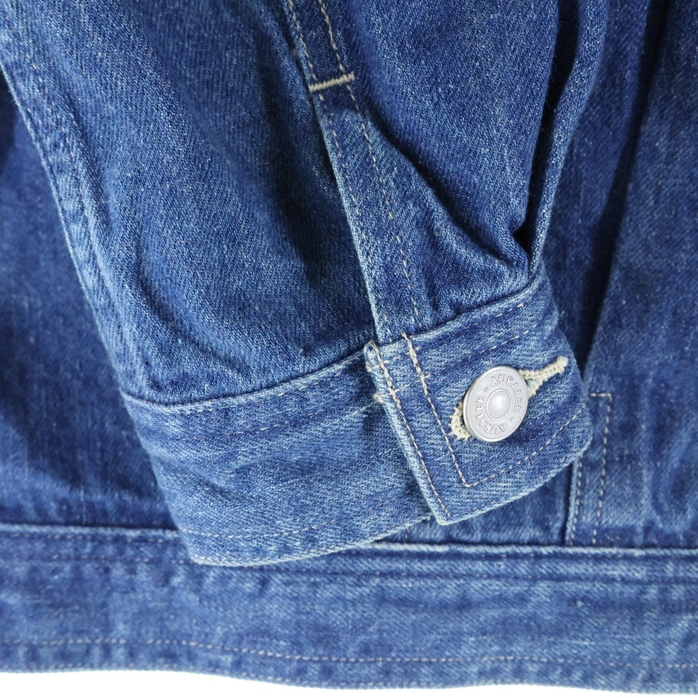 AURALEE(オーラリー) 23SS SELVEDGE LIGHT DENIM BLOUSON セルビッジ ライトデニム トラッカージャケット ブルゾン インディゴ A22AB03SD
