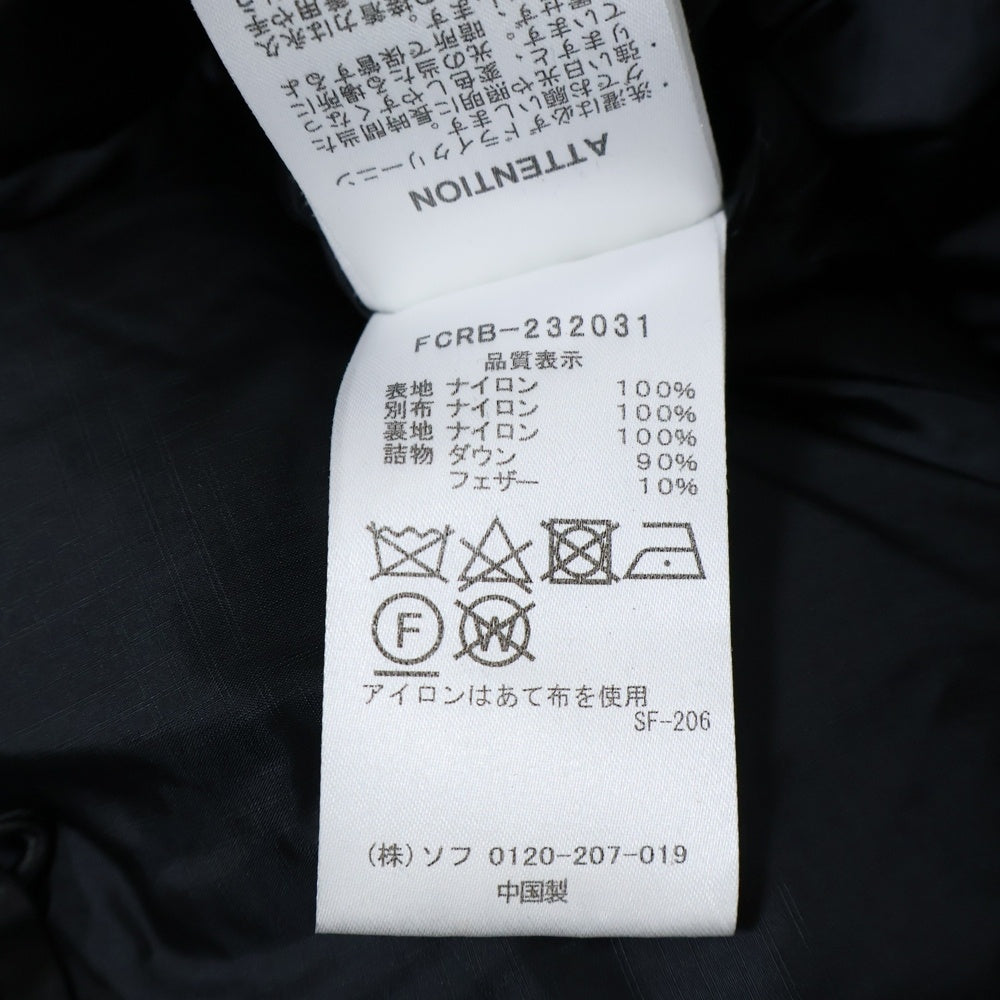 F.C.R.B./F.C.Real Bristol/FCRB(エフシーアールビー/エフシーレアルブリストル) DOWN VEST ロゴプリント ダウンベスト ブラック/カーキ FCRB-232031