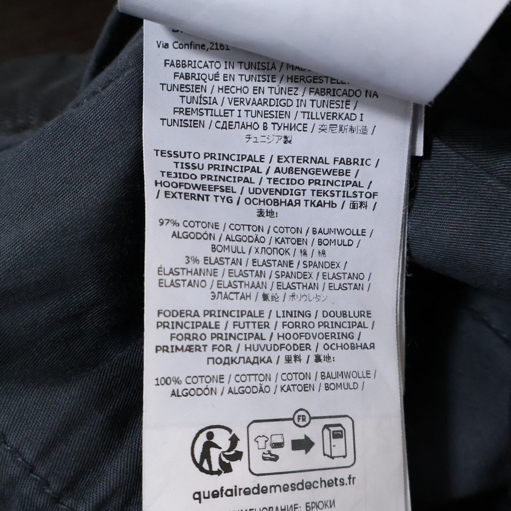 STONE ISLAND(ストーンアイランド) STRETCH BROKEN TWILL ORGANIC COTTON OLD EFFECT ストレッチブロークン カーゴパンツ ブラック 8115303L1