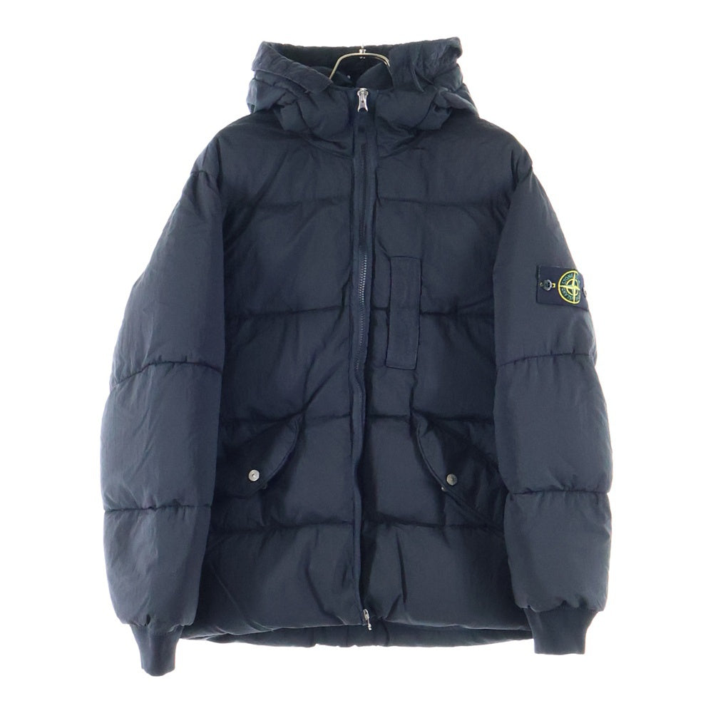 STONE ISLAND(ストーンアイランド) 22AW ナイロンメタル イン エコナイロン リジェネレート ダウンジャケット 771543619 ブラック